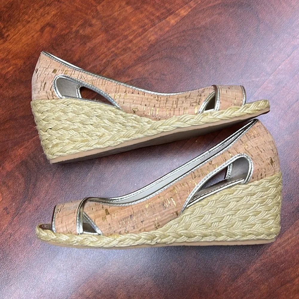 Donald J pliner Coraa Cork Espadrilles wedge sandals